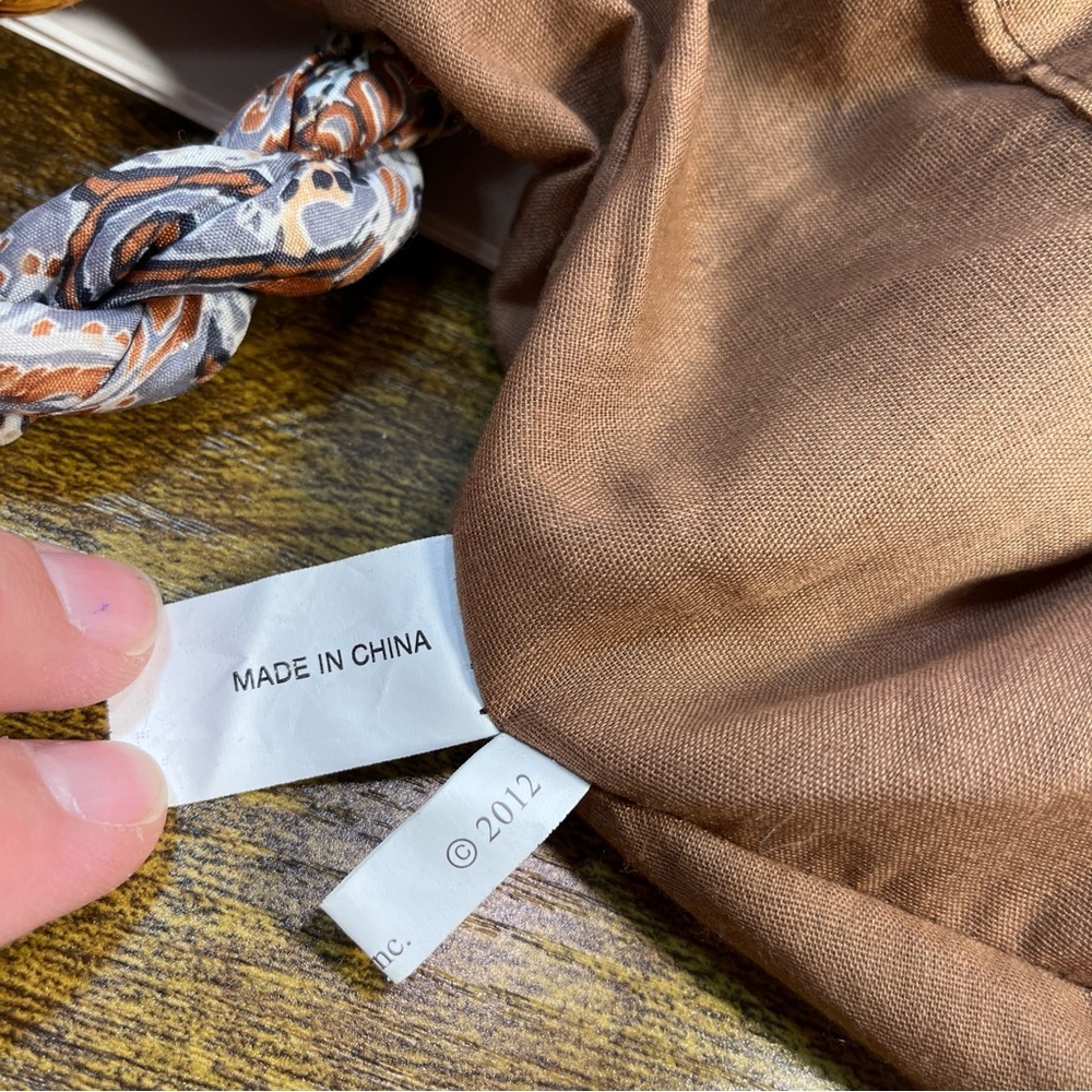 Cappelli straw and fabric shoulder bag. - Picture 12 of 16